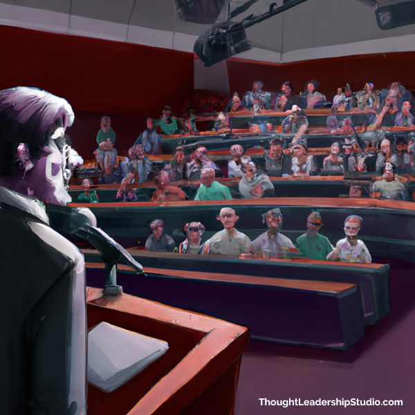 Speaker and audience